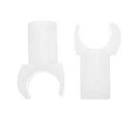 VILLCASE Bloques de Soporte para Silla de Ruedas 2 Piezas Guía de Riel de Asiento de Plástico Blanco Accesorios Aplicables para Reparación y Mantenimiento Deslizadores para Silla