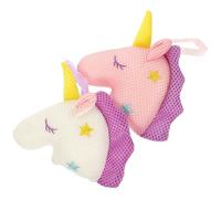 VILLCASE Bola de Malla de Baño 2piezas Exfoliante Unicorn Bath Shower Ball Sponge para Ducha Masaje y Limpieza Profunda