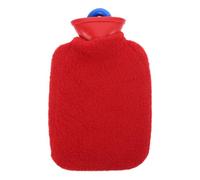 VILLCASE Bolsa de Agua Caliente Recargable 800 Ml Roja Pequeña para Calambres y Alivio Menstrual Portátil y Reutilizable para Mujeres Calentador Cómodo para Viaje y Hogar