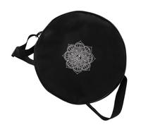 VILLCASE Bolsa de Almacenamiento para Rueda de Yoga de Gran Capacidad Bolso Deportivo Multifuncional Doble Cremallera Bolso de Transporte para Accesorios de Yoga y Gimnasio Color Negro