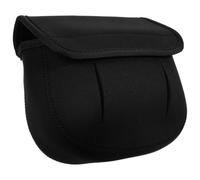 VILLCASE Bolsa para Carrete de Pesca Negra de Neopreno Ligera Protección contra Suciedad para Reels, Funda Portátil Adecuado para Accesorios de Pesca en Mar
