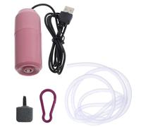 VILLCASE Bomba de Aire para Pecera USB Pequeña Rosa, Mini Bomba de Oxígeno Portátil Burbuja Estable para Acuario, Accesorio para Oxigenación en Acuarios y Tanques Pequeños Color Aleatorio