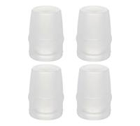 VILLCASE Boquilla de Silicona para Botella de Agua Deportiva, 4 Unidades Válvula de Mordida Repuesto, Compatible Bolsas de Hidratación para Correr y Bicicleta Color Blanco Lechoso