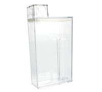 VILLCASE Botella de Lavandería Transparente de Gran Capacidad Tapa Medidora y Escala Clara, Recipiente para Detergente Líquido Pet Antidesbordamiento para Uso Doméstico