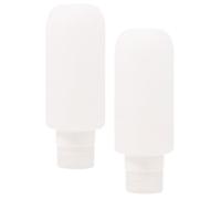 VILLCASE Botellas de Silicona de Viaje 200ml Set de 2 Piezas Botellas Portátiles y Ahorra Espacio para Champú y Loción Artículos de Tocador de Viaje