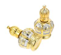 VILLCASE Botellas Roll-On de Vidrio Recargables 15 Ml, 2 Piezas, Frascos para Aceites Esenciales y Aromaterapia, Dispensadores Portátiles para Viaje y Uso Personal Varios estilos