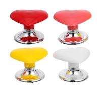 VILLCASE Botón del Tanque del Inodoro Material PP y Acero Inoxidable Forma de, Fácil Instalación Pack de 4 Unidades Romántica para Baño