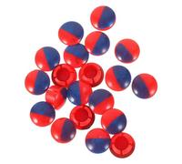 VILLCASE Botones Indicadores de Agua Caliente y Fría para Grifo Mezclador de Cocina y Baño 100 Piezas Accesorios de Repuesto para Perilla de Grifo Colores Rojo y Azul Reparación Fácil