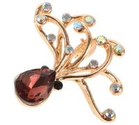 VILLCASE Broche de Pulpo de Aleación de Zinc Cristales Decorativos para Fiestas, Accesorio Elegante y Sofisticado Que Realza el Atuendo Femenino