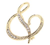 VILLCASE Broche Inicial Pin De Letra Decorativo Broche De Ropa Elegante Prendedor Multiusos Para Ropa Formal y Casual