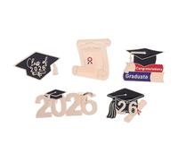 VILLCASE Broches de Graduación 2026, Juego de 5 Pins de Solapa en Aleación de Zinc Esmalte, Recuerdos y Decoraciones para Fiesta Escolar, Obsequio Significativo para Estudiantes