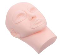 VILLCASE Cabeza de Maniquí y Principiantes para Salones de Belleza y Lifting de Pestañas para Práctica de Maquillaje de Goma Uso Multipropósito y Diseño Conveniente