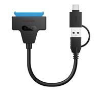 VILLCASE Cable Material Pvc y Cobre a Tipo C Convertidor y USB 3.0 Interfaz de Disco Duro Externo Color Negro Compatible con Varios Dispositivos