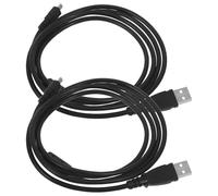 VILLCASE Cable Mini USB 1.5 M 2 Piezas Anillo Magnético para Cámara Digital, Cable de Carga USB Negro Compatible, Transmisión Estable y Uso Versátil para Electrónica y Fotografía