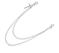 VILLCASE Cadena para Pantalones Punk de Metal con Colgante Cruz Diseño Multicapa Unisex Accesorio Hip Hop para Jeans y Cinturón Estilo Urbano para Eventos y Uso Diario