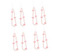 VILLCASE Cadenas Colgantes Para Teléfono Con Perlas Forma Correa Decorativa Para Mano Y Muñeca Accesorio Práctico Para Móviles Y 2 Piezas X 4