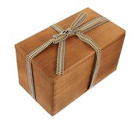 VILLCASE Caja Caja De Madera De De Taza De Té Contenedores De Almacenamiento Con Tapas Favores Cofre Del Cesta Fiesta Portador Café Hogar Poseedor Canasta De Mantas Algodón