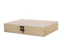 VILLCASE Caja de Almacenamiento para Cigarros de Madera Tapa, Organizador Portátil de Madera, Diseño Simple, Tamaño Mediano para Conservar Frescura y Protección, Adecuado para Viajes y Uso