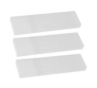 VILLCASE Caja de Almacenamiento Portátil y Fácil de Llevar de Plástico Blanco Incluye 3 Piezas para Raspadores de Lengua Adecuado para Viaje y Uso Diario