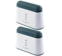 VILLCASE Caja de Carbón Activado para Refrigerador Estuche Reutilizable de Pp, Desodorante Físico sin Toxicidad para Eliminar Olores en Nevera y Otros Espacios, Pack de 2 Unidades