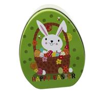 VILLCASE Caja De Dulces De Pascua Cajas De Favor Portátil Galletas Titular Cajas De Dulces Favores De Partido Hojalata Titular De La Galleta Portátil as Caso Tarro De