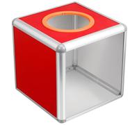 VILLCASE Caja de Lotería Transparente Cuadrada Multifuncional para Sorteos Votaciones y Almacenaje Oficinas y Eventos Material Resistente y Fácil de Usar