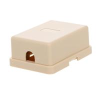 VILLCASE Caja de Pc Color Beige Divisor de Línea Fija para Montaje Superficial Adaptador Fácil de Instalar para Conexiones Rápidas de Teléfono