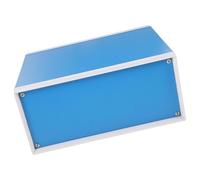 VILLCASE Caja de Proyecto Resistente Intemperie de Metal Azul para Conexiones Eléctricas, Flexible y Protectora de Instrumentos Electrónicos para Uso Industrial y Personal