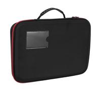VILLCASE Caja Organizadora de Baterías Eva Negra Asa Resistente, a Prueba de Fuego y Ahorro de Espacio para Pilas AAA, AA, C, D y 9v Adecuado para Camping y Cajones