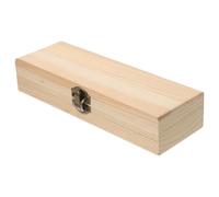 VILLCASE Caja Organizadora de Lápices de Madera Gran Capacidad y Tapa Creativa Que Evita la Caída de Objetos, Adecuado para Guardar Material Escolar