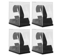 VILLCASE Caja Transparente para Relojes de Plástico 4 Unidades Organizador Individual Compacto 74X50X88 MM Soporte para Guardar y Exhibir Relojes Estuche Resistente para Uso Diario y