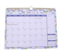 VILLCASE Calendario de Pared 2025-2026 Grande con Espiral, Planificador Mensual Familiar Oficina, Diseño Ahorra Espacio con Bloques Diarios Amplios para Programación y Gestión Anual