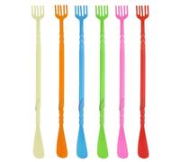 VILLCASE Calzador de Mano Multifuncional 6 Piezas, Herramienta Práctica para Levantar Zapatos Rascador de Espalda, Plástico Resistente, Color Surtido, Adecuado para Estilo Estilo Aleatorio