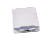 VILLCASE Carcasa para Disco Duro Externo USB 3.0 y Micro b De 2,5 Pulgadas para HDD y Ssd, Transparente, Compatible con Sistemas Operativos Populares, Sin Herramientas, Transferencia Rápida Uasp