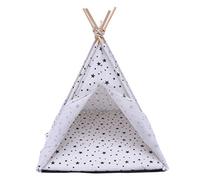 VILLCASE Carpa para Mascotas Cama para Gatos con Calefacción Tipi para Mascotas Casitas para Perros Pequeños Tipi De Perro Cama Tipi para Perros Perro Pequeño Nido De Gato Poliéster