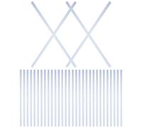 VILLCASE Carpetas de Proyecto A4 40 Piezas Transparentes Clips de Barra de Tracción 310mm X 10mm, Barras Deslizantes de Plástico para Encuadernación y Archivo Escolar y Oficina