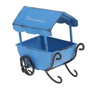 VILLCASE Carrito De Juguete De Hojalata De Carreta Adorno De Hojalata para Decoración del Hogar Accesorios De Fotografía para Jardín