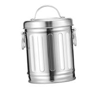 VILLCASE Cenicero Tapa De Hierro Galvanizado para Mesa Compacto Estilo Cubo Vintage Adecuado para Oficina y Hogar