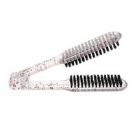 VILLCASE Cepillo Alisador de Cabello de ABS Resistente a Calor, Peine en Forma de V para Alisar y Peinar, Herramienta Funcional para Mujer, Adecuado para Rutinas Diarias