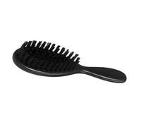 VILLCASE Cepillo de Barba Vintage Pequeño Negro, Peine de Nailon Suave para Limpieza de Cabello Desmenuzado y Peluquería Facial, Cepillo Multifuncional para Afeitado de Salón y Cuidado