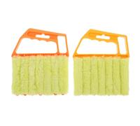 VILLCASE Cepillo de Limpieza para Persianas y Aire Acondicionado, 2 Piezas Reutilizables de Material Sintético, Diseño Ligero y Portátil para Casas y Coches