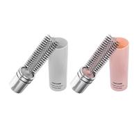 VILLCASE Cepillo de Pelo Retráctil y Portátil 2 Piezas, Cepillo Redondo Antiestático para Cabello Rizado, Material Abs Duradero, Color, Adecuado para Viaje y Secado Secador