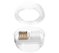VILLCASE Cepillo Limpio para Herramientas y Brocas de Uñas Cerdas de Acero Desmontables, Resistente al Polvo y Fabricado en Plástico para Manicura y Pedicura