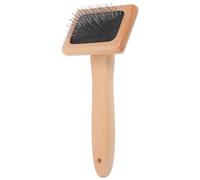 VILLCASE Cepillo Manual para Cardar Lana Mango de Madera y Púas de Hierro, Herramienta Cómoda y Versátil para Proyectos de Fieltro y Cuidado de Mascotas