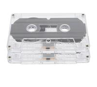 VILLCASE Cintas de Casete Vírgenes de Audio 30 Minutos, 2 Unidades Carcasa Transparente para Grabación de Voz, Repuesto para Grabadoras de Microcassette, Uso Educativo y Proyectos DIY