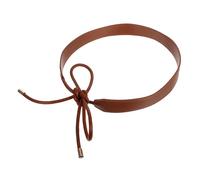 VILLCASE Cinturón Negro de Pu Lazo Ajustable para Mujer, Cinturón de Cintura Adelgazante y Elegante, Adecuado para Vestidos en Bodas y Fiestas