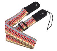 VILLCASE Cinturón Transpirable Ukelele Ajustable de Cuero Guitarra para Tela, Fuerte Accesorio Adecuado para Músicos en Presentaciones y Ensayos