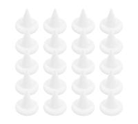 VILLCASE Clavos Resistentes a Altas Temperaturas Movibles de Cerámica de Alumina Blanco y Estables Paquete de 25 para Piezas de Alfarería para Estudios y Exhibiciones de Cerámica