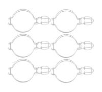 VILLCASE Clip de Alambre para Sellar Frascos de Conserva, 6 Pcs, Acero Inoxidable Plata, Cierre Hermético y Apertura Fácil, para Tarros Mason, Almacenamiento de Alimentos en Cocina