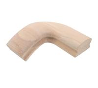 VILLCASE Codo para Pasamanos de Madera de Caucho 45x75 Mm, Conector de Esquina para Barandilla de Escalera, Accesorio Angular Seguro para Renovación de Pasamanos en Escaleras